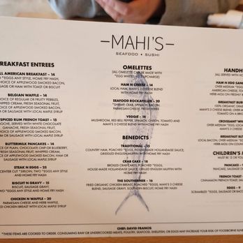 Mahi's - Menu - Seafood Near Me - Virginia Beach, Virginia