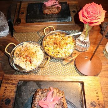 Toca Madera - 2 Center Cut Ribeye 8oz, Truffle Mac & Cheese, and Sweet Corn - Steakhouses Near Me - Houston, Texas