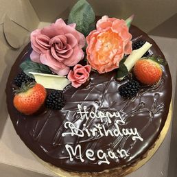 Chocolate birthday cake. Chocolate birthday cake.