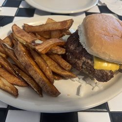 Pig Trail Bypass Country Cafe - HooshBurger and hand cut fries.