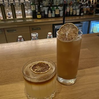 The Preacher's Son - Cocktails - Sweater Weather (left), Royal Cider (right) - Bars Near Me - Bentonville, Arkansas The Preacher's Son - Cocktails - Sweater Weather (left), Royal Cider (right) - Bars Near Me - Bentonville, Arkansas