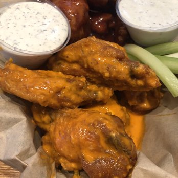 Fire On The Mountain - 12 wings, bbq and hot. - Chicken Wings Near Me - Denver, Colorado Fire On The Mountain - 12 wings, bbq and hot. - Chicken Wings Near Me - Denver, Colorado