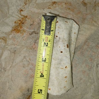 Taco Bell - Shows total length of the burrito supreme they gave me. - Fast Food Near Me - Trinidad, Colorado Taco Bell - Shows total length of the burrito supreme they gave me. - Fast Food Near Me - Trinidad, Colorado