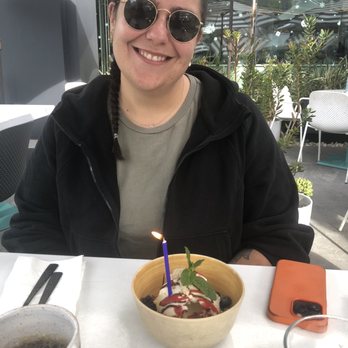 Outpost Kitchen - Birthday breakfast treat- ice cream and fresh berries. - Breakfast & Brunch Near Me - Costa Mesa, California Outpost Kitchen - Birthday breakfast treat- ice cream and fresh berries. - Breakfast & Brunch Near Me - Costa Mesa, California