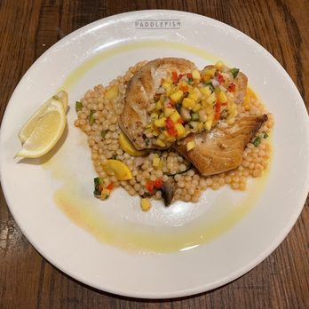 Paddlefish - Catch of the Day Swordfish with couscous - Seafood Near Me - Orlando, Florida Paddlefish - Catch of the Day Swordfish with couscous - Seafood Near Me - Orlando, Florida