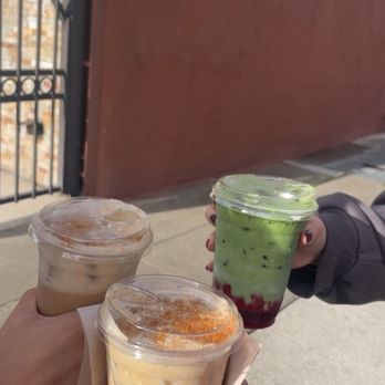 Academic Coffee - Banana cream coffee and cranberry matcha latte - Bakeries Near Me - San Jose, California Academic Coffee - Banana cream coffee and cranberry matcha latte - Bakeries Near Me - San Jose, California