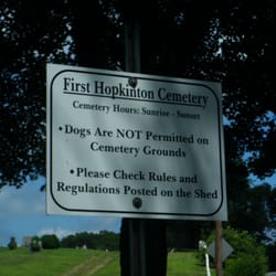 First Hopkinton Cemetery - Simple sign