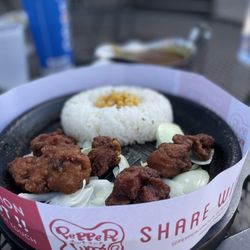 Sizzling Curry - Chicken Karaage