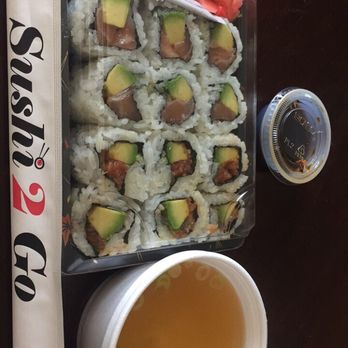 Sushi 2 Go - Lunch combo. 2 regular rolls w miso soup - Sushi Bars Near Me - Arlington, Virginia