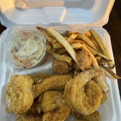 Spice It Up Seafood & Grill - 5 4pc Fillet Strips & 3pc Shrimp Plate