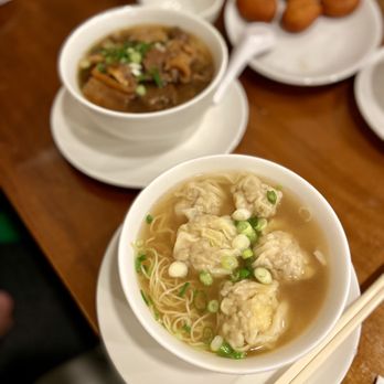 Harvest Wonton Noodle - Beef Brisket Noodle Soup (top) and Wonton Noodle Soup (bottom) - Noodles Near Me - Edmonds, Washington Harvest Wonton Noodle - Beef Brisket Noodle Soup (top) and Wonton Noodle Soup (bottom) - Noodles Near Me - Edmonds, Washington