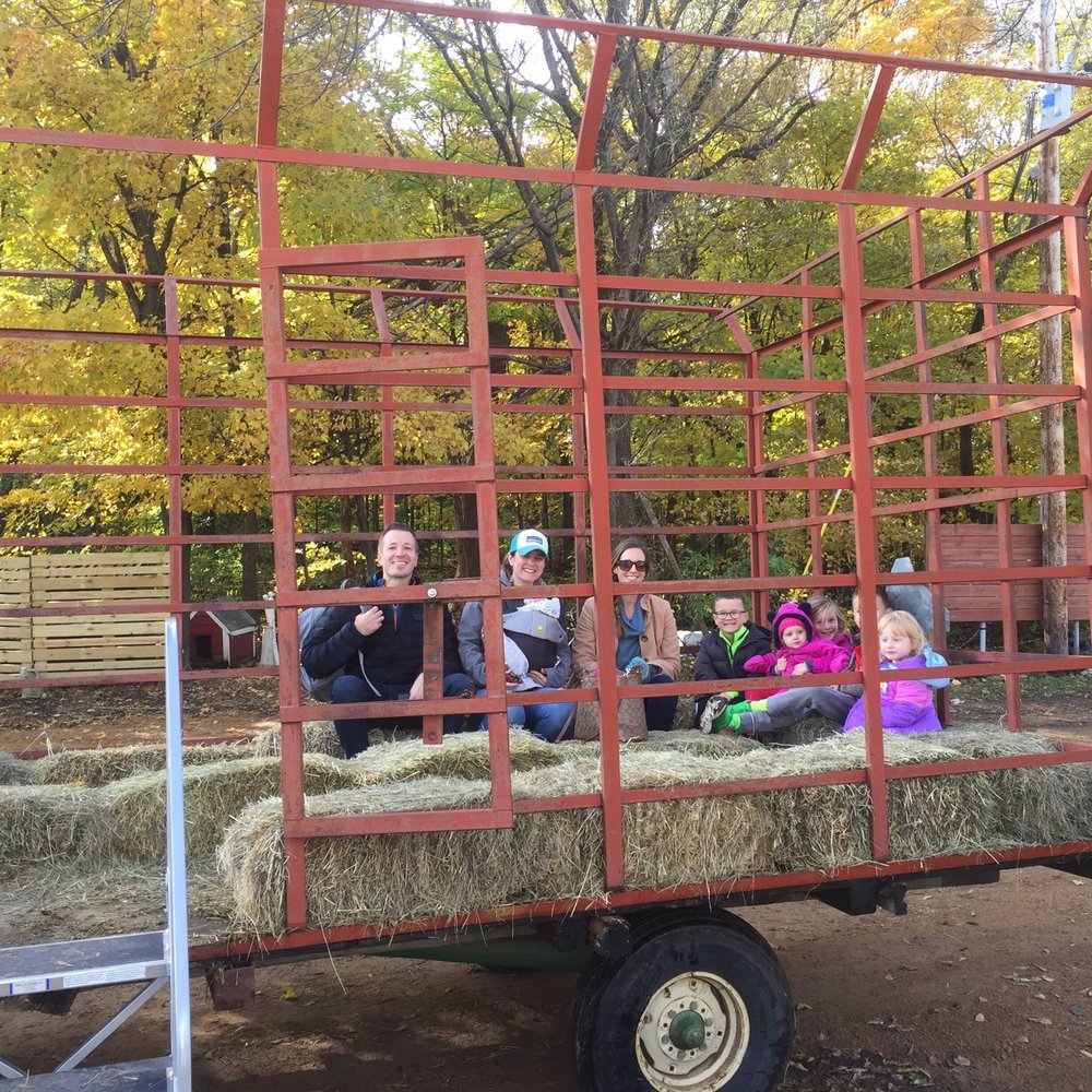 Luceline Orchard - The hayride is fun for the whole family - CSA Near Me - Watertown, Minnesota