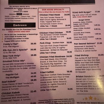 Texaz Grill - Menu - Steakhouses Near Me - Phoenix, Arizona