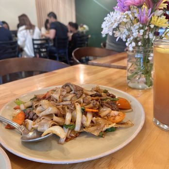 Basil & Co - Beef Pad Thai - Thai Near Me - Diamond Bar, California
