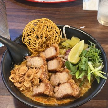 The Chomp - khao House Kao Soi (Crispy Pork Belly) - Thai Near Me - Portland, Oregon The Chomp - khao House Kao Soi (Crispy Pork Belly) - Thai Near Me - Portland, Oregon