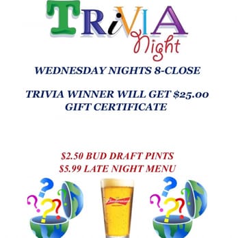 Thorndale Inn - Quizzo by Music-Envy in the lounge every Friday - Lounges Near Me - Downingtown, Pennsylvania
