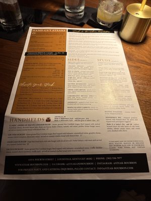 Menu photo 3 Steak & Bourbon Louisville, KY Menu photo 3 Steak & Bourbon Louisville, KY