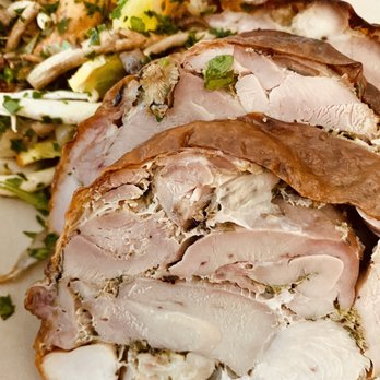 Act Catering - Citrus & Assam Tea Brined Turkey roll - Caterers Near Me - Emeryville, California Act Catering - Citrus & Assam Tea Brined Turkey roll - Caterers Near Me - Emeryville, California
