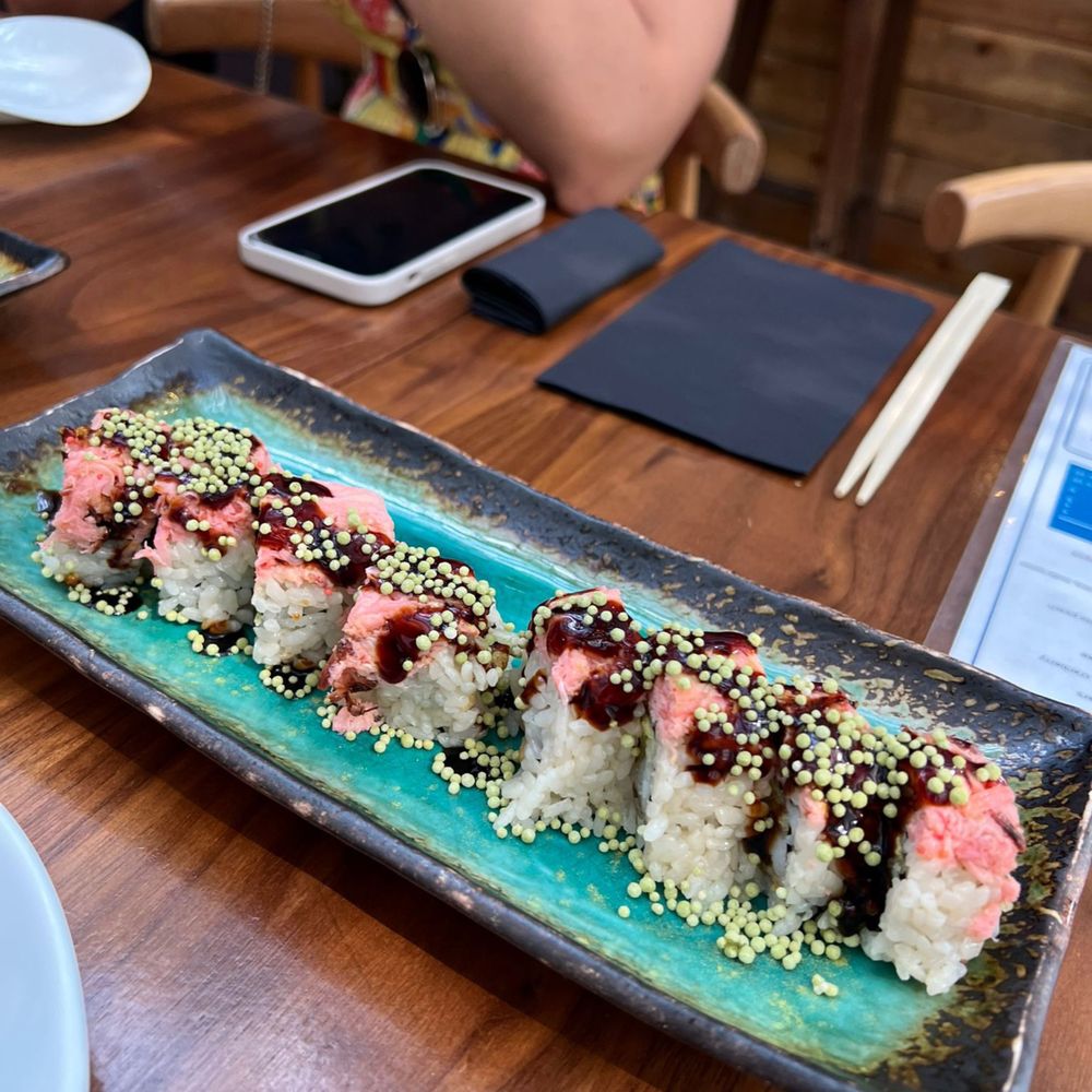 Sushi Lab Rooftop - Macha crunch roll - Japanese Near Me - New York, New York