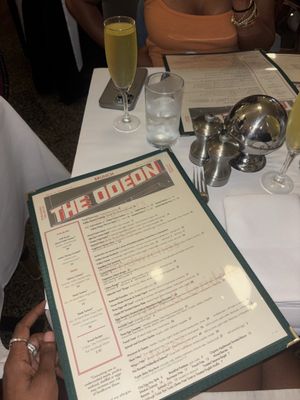 Menu photo 1 The Odeon New York, NY Menu photo 1 The Odeon New York, NY