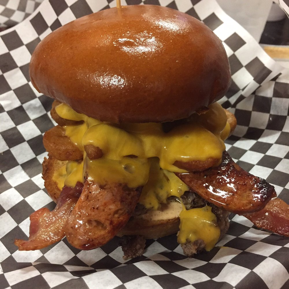 Dan's The Grub Shack - The DANimal. So much greatness in one burger minus the lettuce. - Burgers Near Me - Atascadero, California