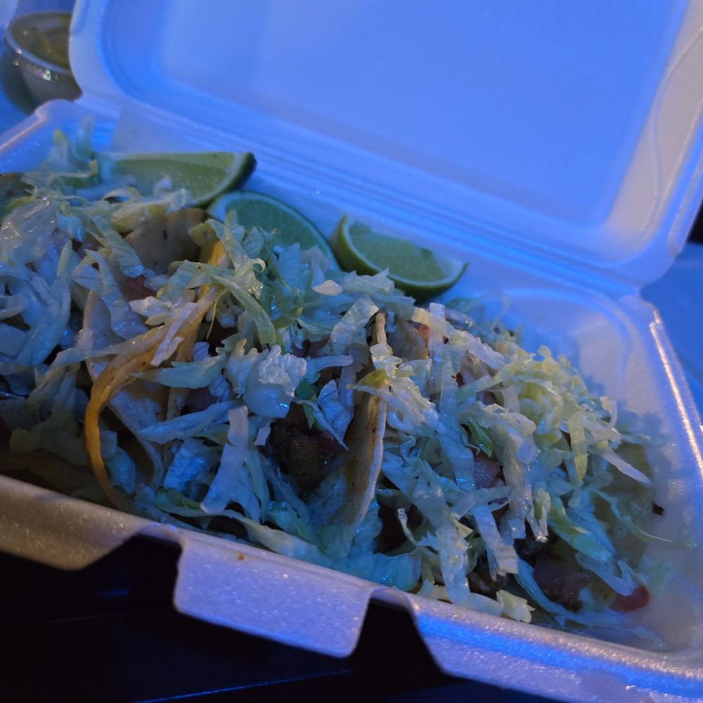 Fish tacos. Pretty good. Fish tacos. Pretty good.