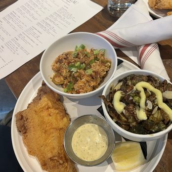 Laveau - Catfish with Brussels - Cajun/Creole Near Me - Cincinnati, Ohio Laveau - Catfish with Brussels - Cajun/Creole Near Me - Cincinnati, Ohio