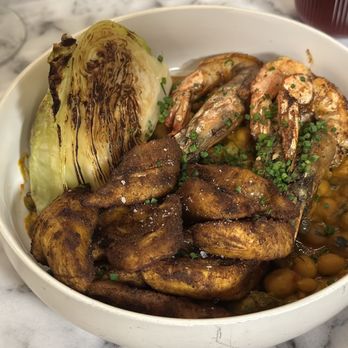 Elmina - Bambara Bean Coconut Curry with Shrimp - African Near Me - Washington, DC, District of Columbia
