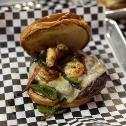 Shorty's Grilled Shrimp Burger Special