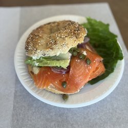 Amazing!! Got the nova lox. So delicious. These bagels are HUGE, just like New York style bagels!!