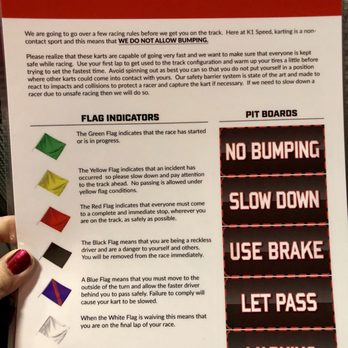 K1 Speed Santa Clara - Rules & Flag meanings - Go Karts Near Me - Santa Clara, California
