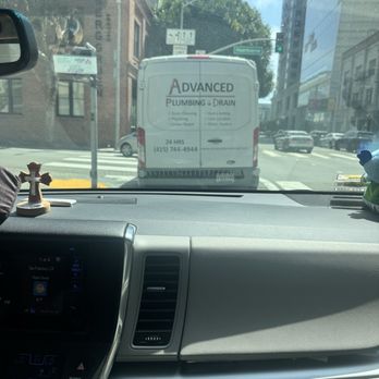 Advanced Plumbing & Drain - Driving the van - Plumbing Near Me - San Francisco, California Advanced Plumbing & Drain - Driving the van - Plumbing Near Me - San Francisco, California