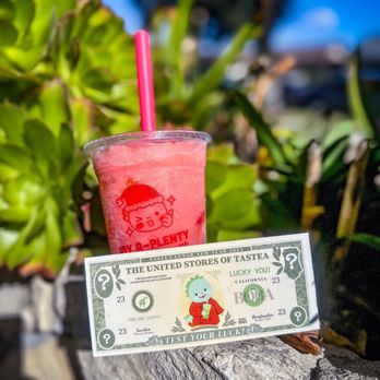 Tastea  -  dollar bill and a drink - Bubble Tea Near Me - Torrance, California