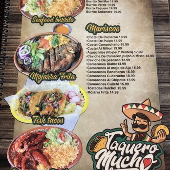 Taquero Mucho - Menu - Mexican Near Me - Louisville, Kentucky