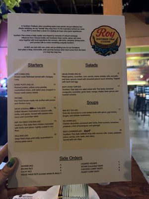 Menu photo 2 Roy Southern Thai Cuisine Seattle, WA