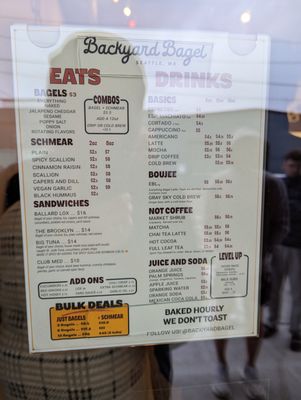Menu photo 2 Backyard Bagel Seattle, WA