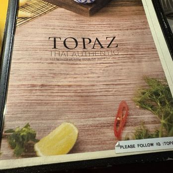 Topaz Thai Authentic - Topaz menu - Thai Near Me - New York, New York