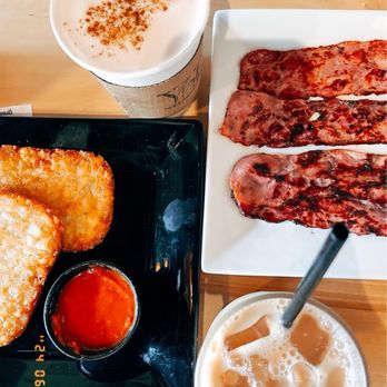 Yafa Cafe - Adeni (Latte) Side Bacon (4 slices) - Cafes Near Me - Brooklyn, New York