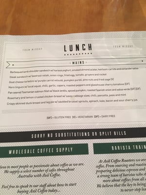 Menu photo 5 Axil Coffee Roasters Hawthorn, VIC Menu photo 5 Axil Coffee Roasters Hawthorn, VIC