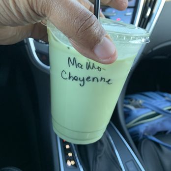 Summer Moon Coffee - Iced Matcha Moon Latte. Shout out to the lady at the counter for spelling my name correctly :) - Coffee & Tea Near Me - Houston, Texas Summer Moon Coffee - Iced Matcha Moon Latte. Shout out to the lady at the counter for spelling my name correctly :) - Coffee & Tea Near Me - Houston, Texas