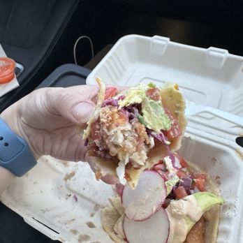 Hook Fish - Baja fish tacos (sad portions today, 2/2025) - Seafood Near Me - San Francisco, California Hook Fish - Baja fish tacos (sad portions today, 2/2025) - Seafood Near Me - San Francisco, California