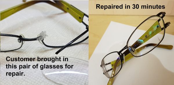 24 hour eyeglasses repair