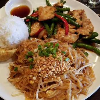 Bahn Thai Restaurant - Food coma!!!  Lunch combo special - Thai Near Me - Seattle, Washington