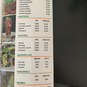El Sazon Del Camaron - Menu - Seafood Near Me - Cozumel, ROO El Sazon Del Camaron - Menu - Seafood Near Me - Cozumel, ROO