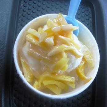 Salju Dessert - DURIAN Snow w/Condensed Milk, Jack Fruit & Lychee Jelly - Desserts Near Me - Alhambra, California Salju Dessert - DURIAN Snow w/Condensed Milk, Jack Fruit & Lychee Jelly - Desserts Near Me - Alhambra, California