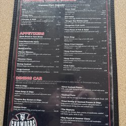Chowder Bowl - Front of menu.