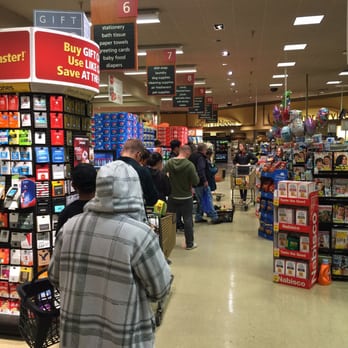 Safeway - One check stand open and literally a line that backs out to bakery. (More people behind me) - Grocery Near Me - Mountain View, California