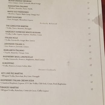 The Old Library Restaurant - Specialty drink menu. - Cocktail Bars Near Me - Olean, New York