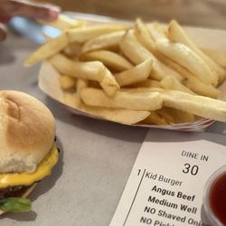 M2 Burger - Little kids meal cheeseburger and fries