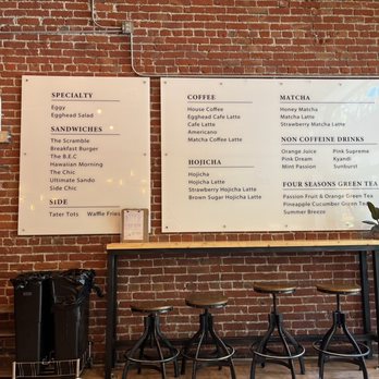 Egghead Sando Cafe - Menu 6/20/2023 - Breakfast & Brunch Near Me - San Jose, California